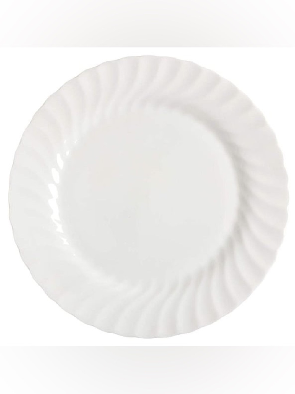 Wedgwood Candlelight White Scalloped Porcelain 11” Dinner Plate